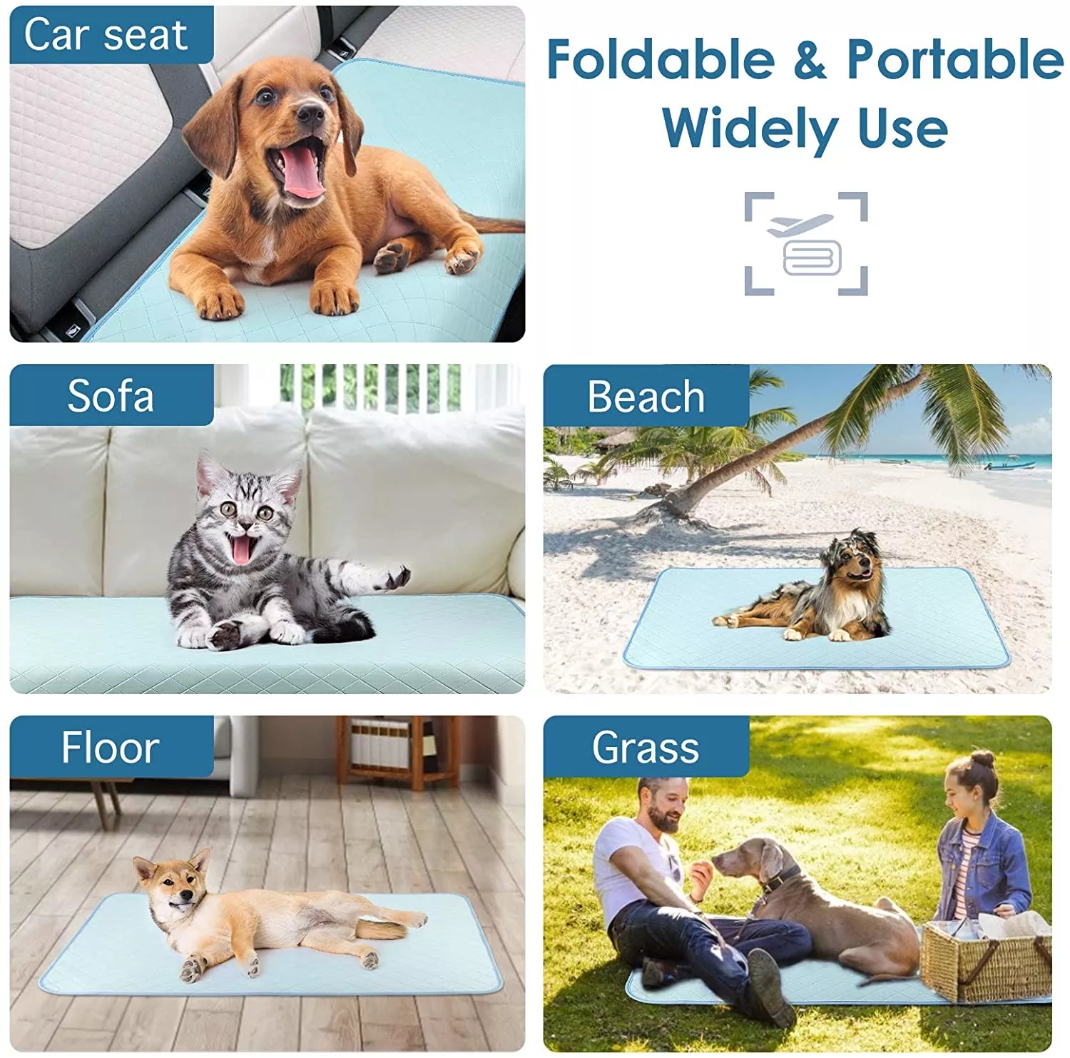Pet Cooling Mat Summer Pad Large Mat For Dog Cat Breathable Blanket Cat Ice Pad Washable Sofa Car Pet Self Cooling Dog Sleep Mat · v2